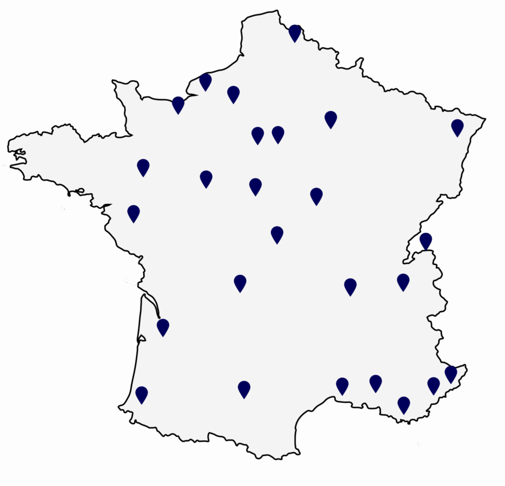Carte-France-agence HELIAQ ESN