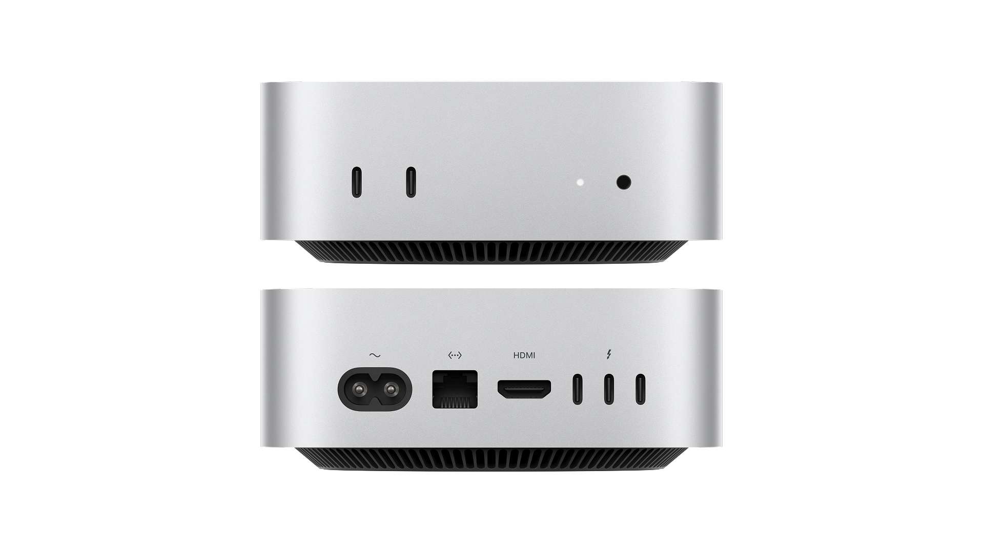 Apple Mac mini front back