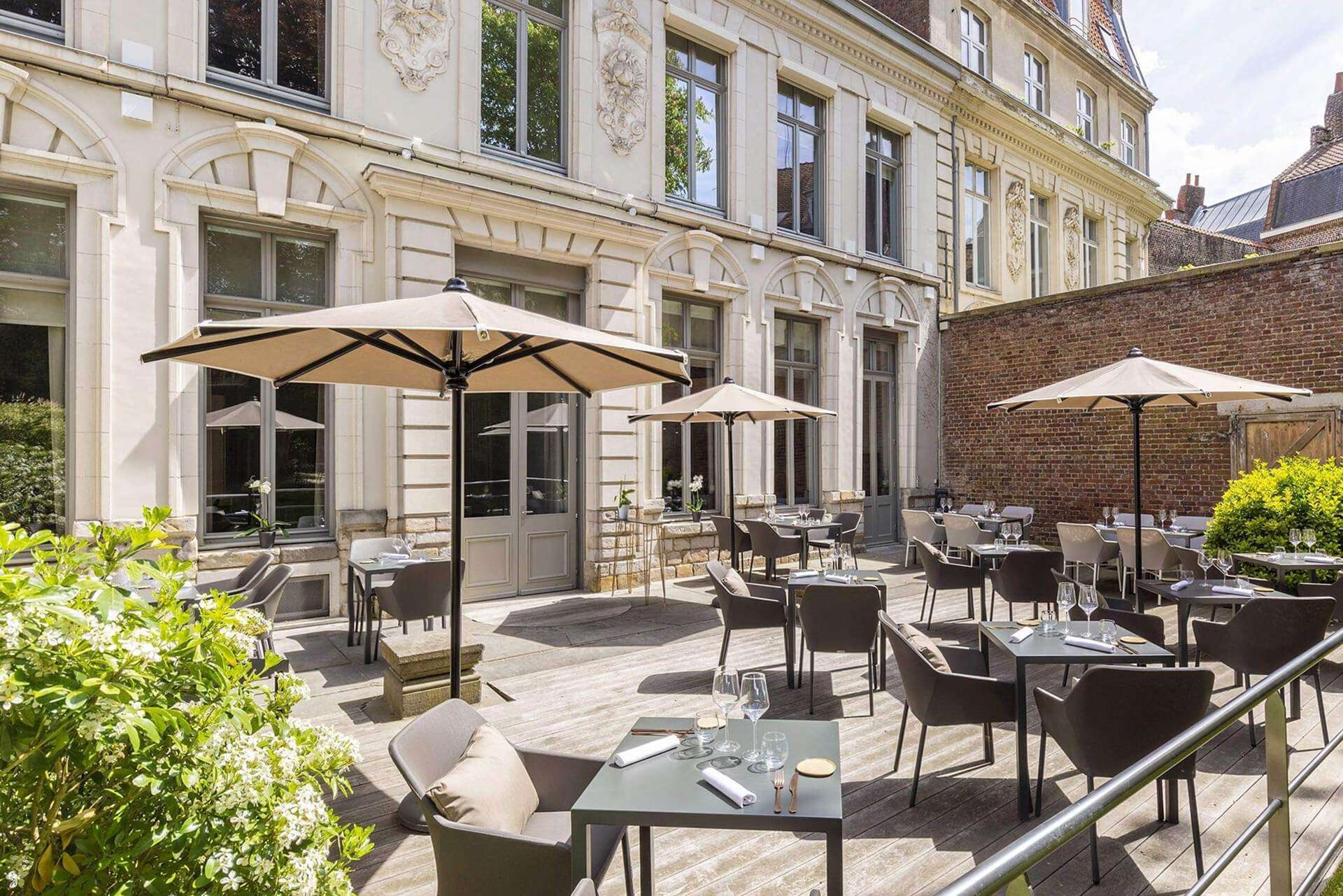 Terrasse du restaurant le 49R à Lille
