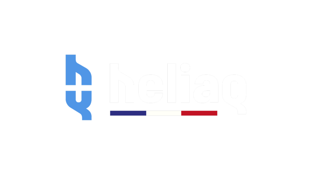 Heliaq - logo blanc France