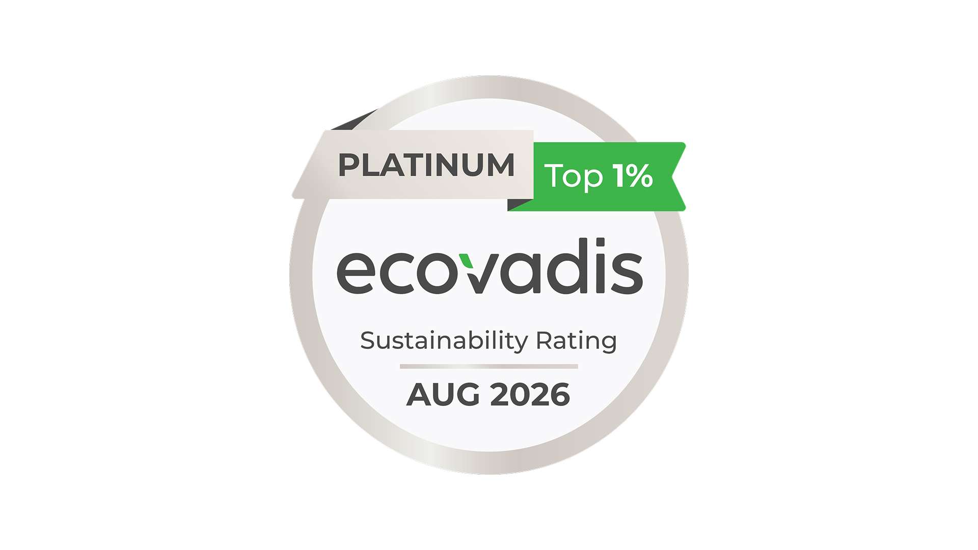 Médaille Platinum Ecovadis Heliaq 2026